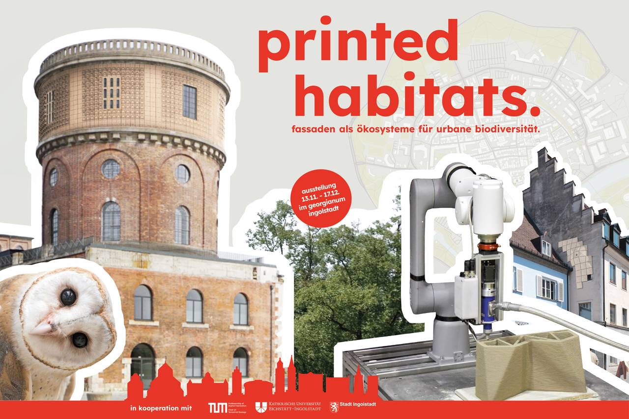 Image for Printed Habitats – 3D gedruckte Fassaden als Ökosysteme für urbane Biodiversität - Collegium Georgianum